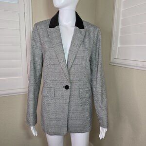 Loft Size 4 Blazer with Front Pockets Black & White